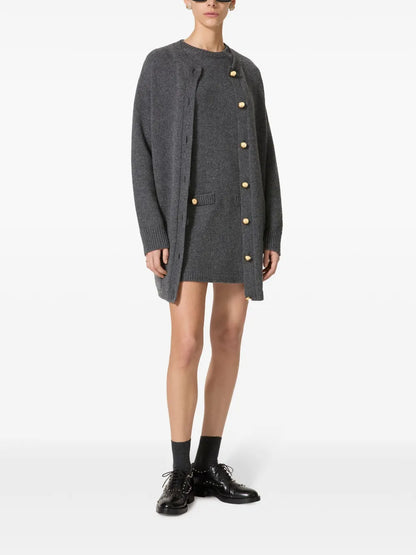 Short-Sleeve Knitted Dress
