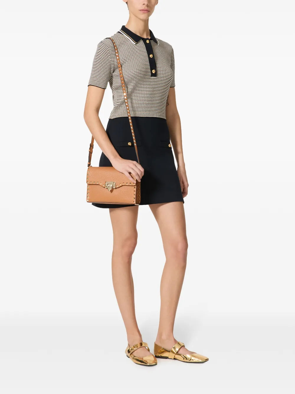 Striped Polo Mini-Dress