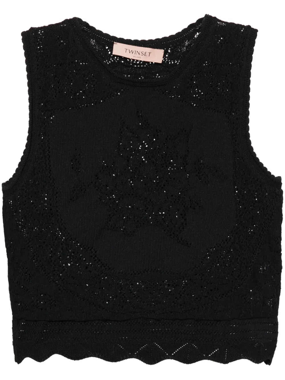 Crochet-Knit Crop Top