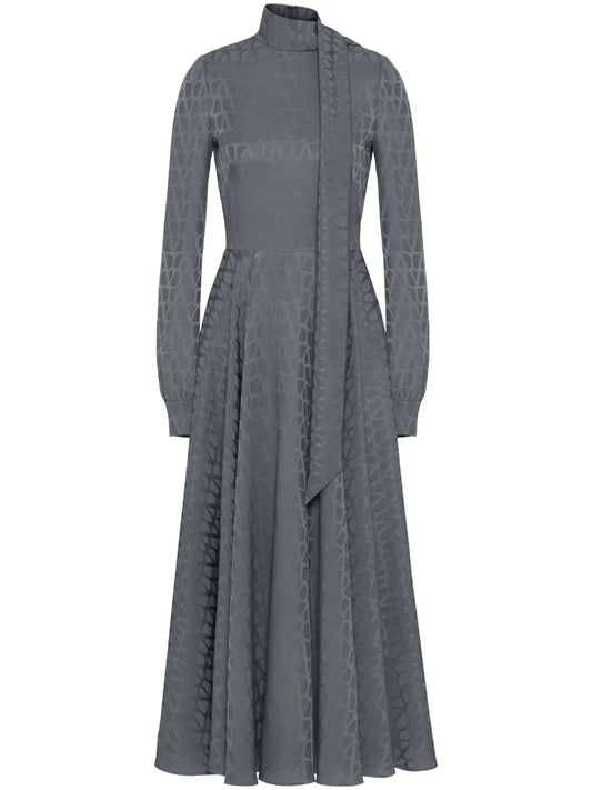 Iconograph Print Midi Dress