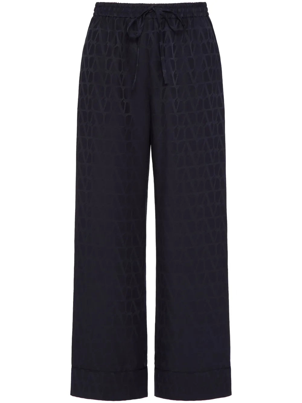 Optical V Silk Trousers