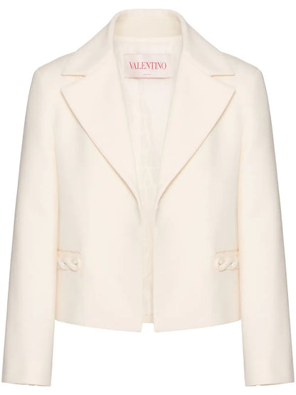 Single-Breasted Virgin Wool-Silk Coat