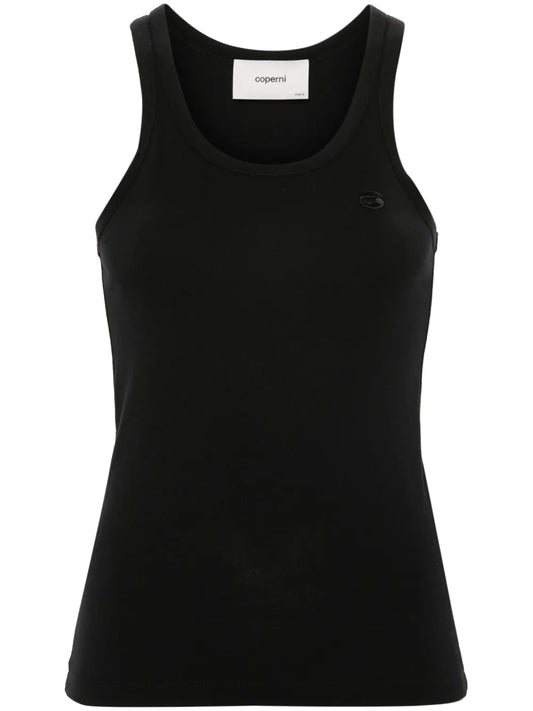 Embroidered-Logo Tank Top