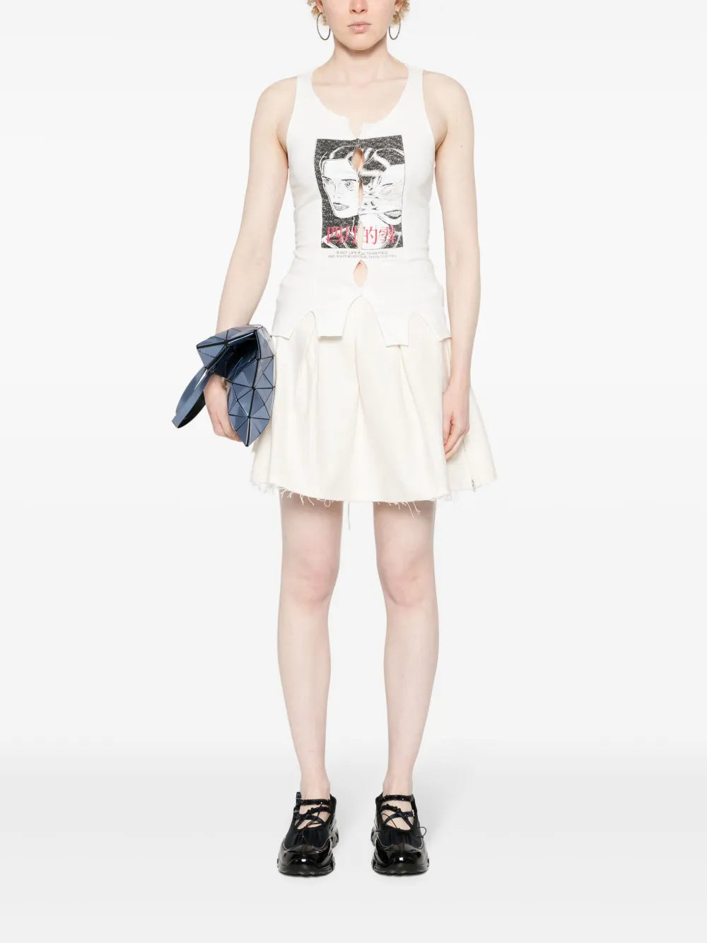 Object Pleated Mini Skirt