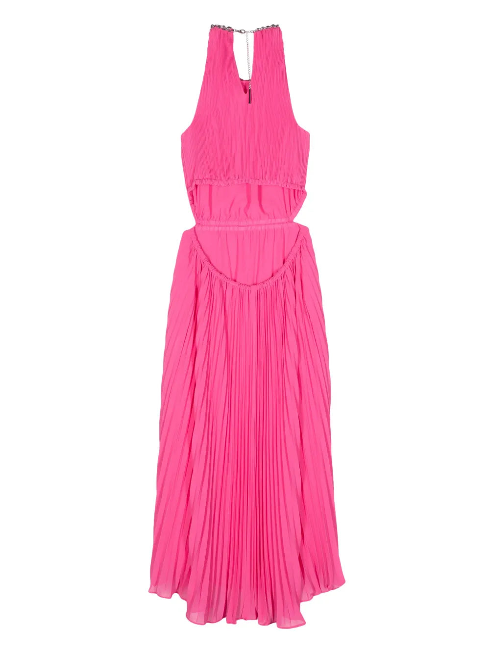 Plissé Midi Dress
