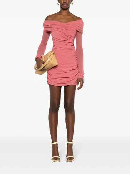 Draped Mini Dress