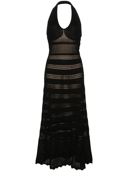 Open-Knit Maxi Dress