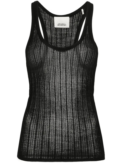 Dorsia Open-Knit Top