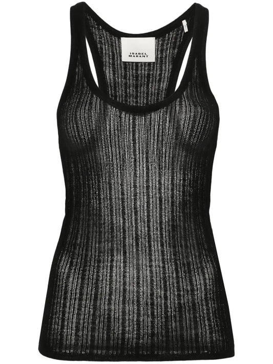 Dorsia Open-Knit Top