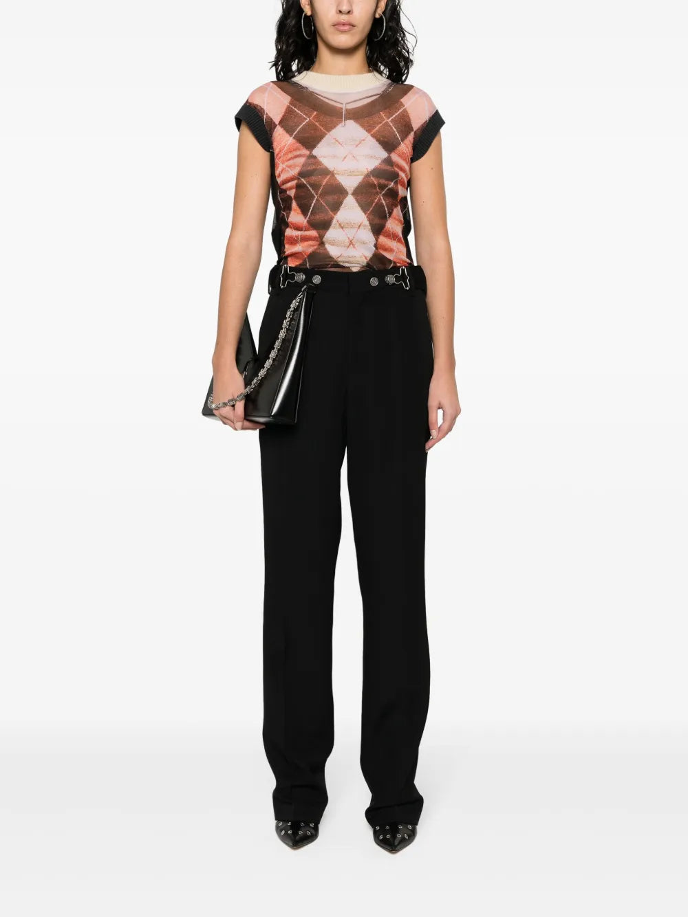 Pressed-Crease Tapered Trousers