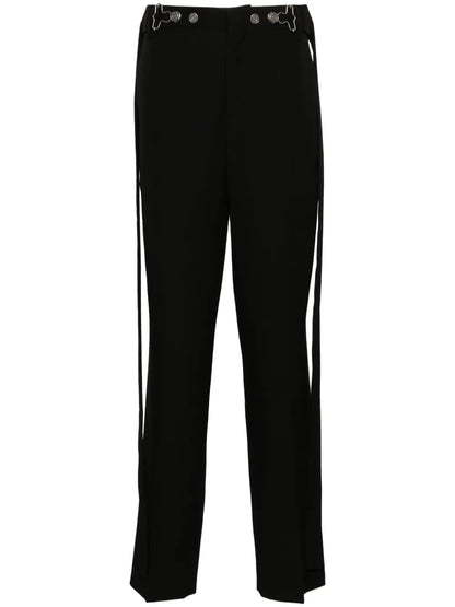 Pressed-Crease Tapered Trousers
