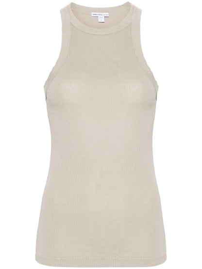 Fine-Ribbed Tank Top