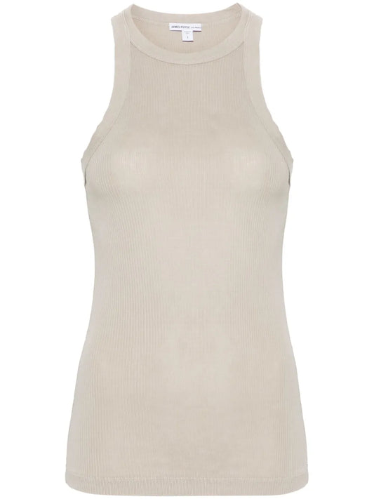 Fine-Ribbed Tank Top