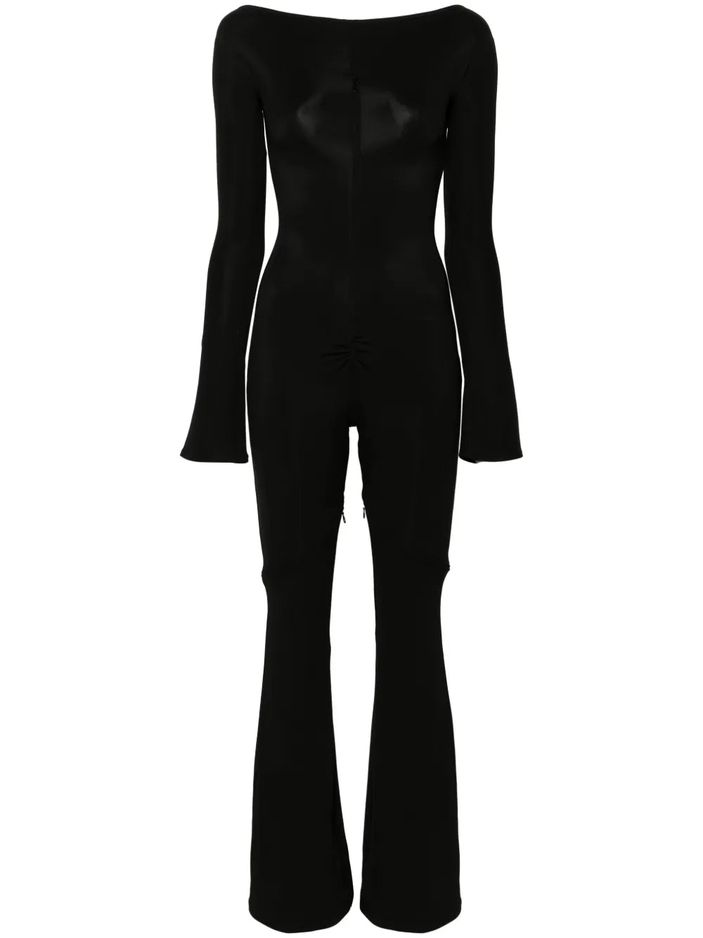 Ellipse Zip-Up Crepe Jumpsuit