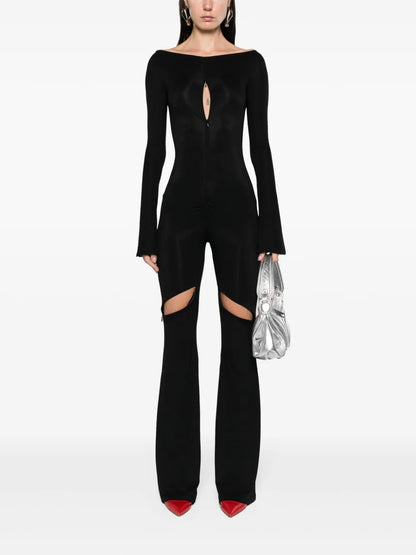 Ellipse Zip-Up Crepe Jumpsuit