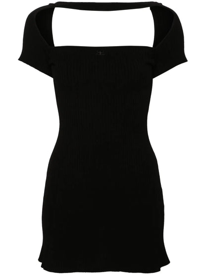 Hyperbole Ribbed-Knit Minidress