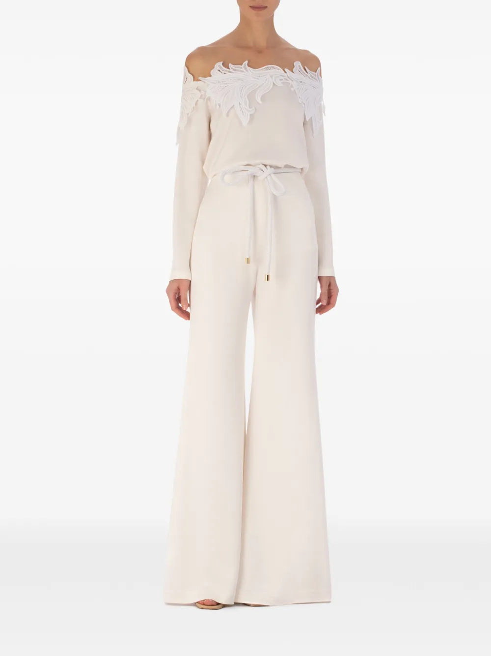 Belinda Floral-Appliqué Blouse