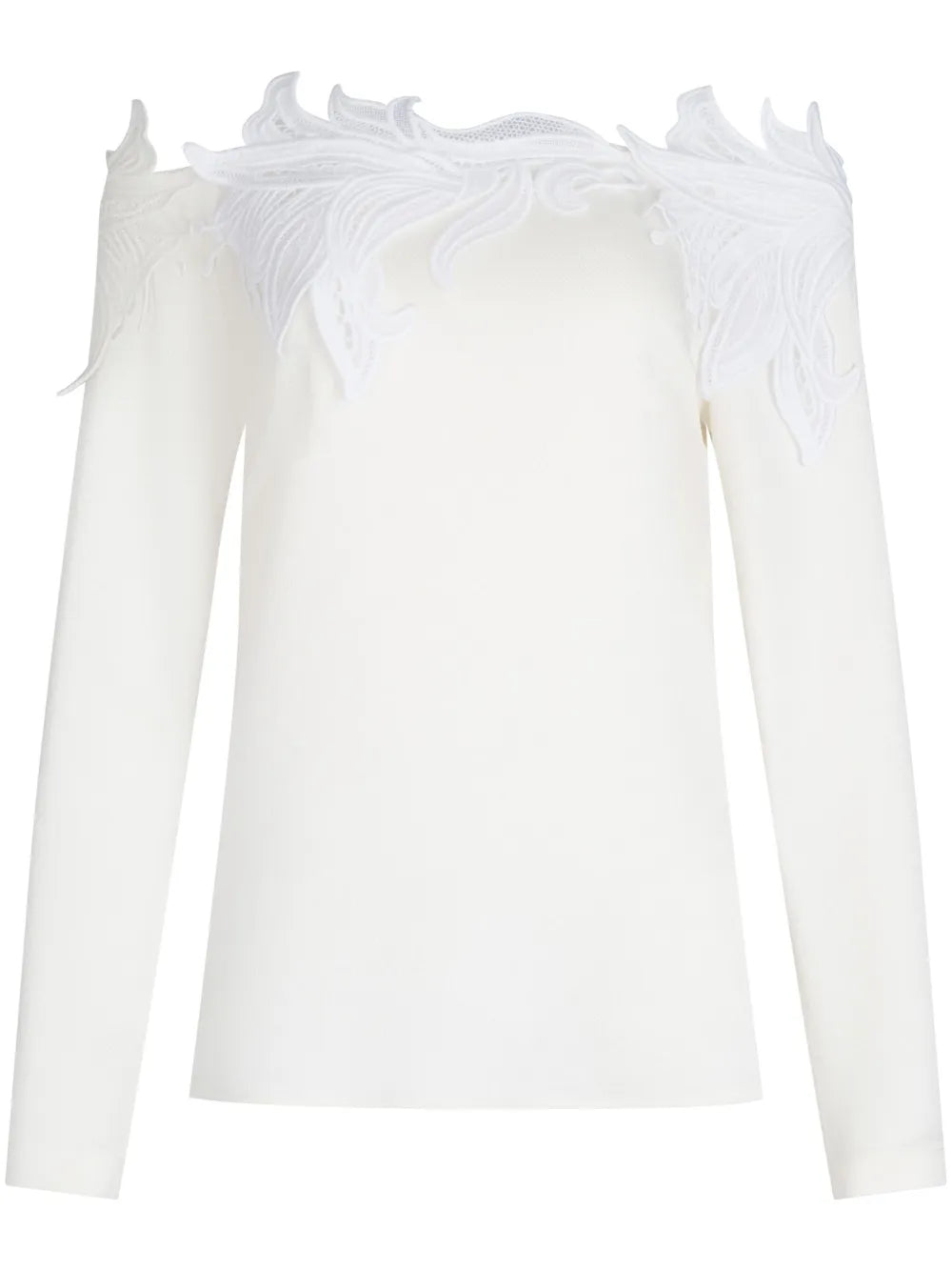 Belinda Floral-Appliqué Blouse