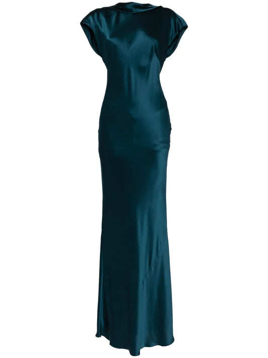 Backless Silk Gown