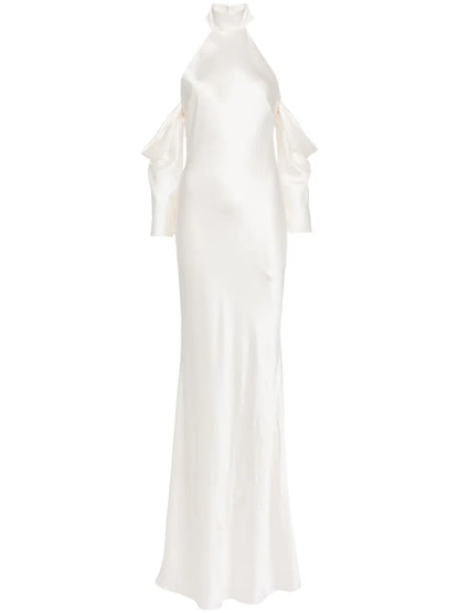 Halterneck Silk Gown