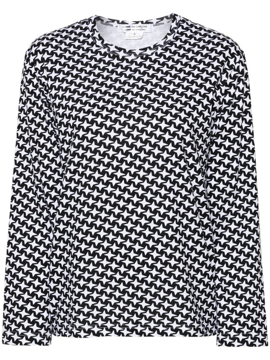 Star-Print Cotton T-Shirt