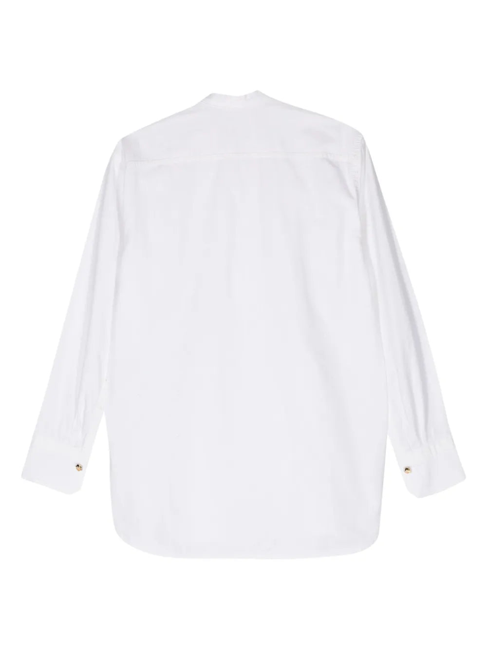 Band-Collar Twill Shirt