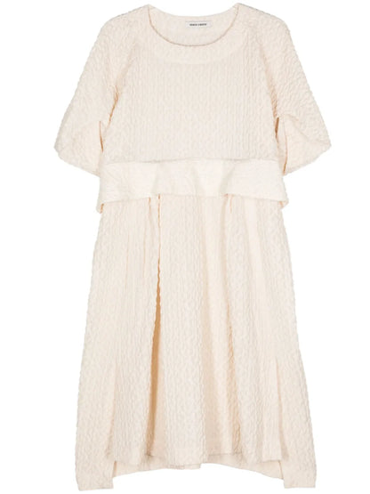 Resume Textured-Finish Midi Dress