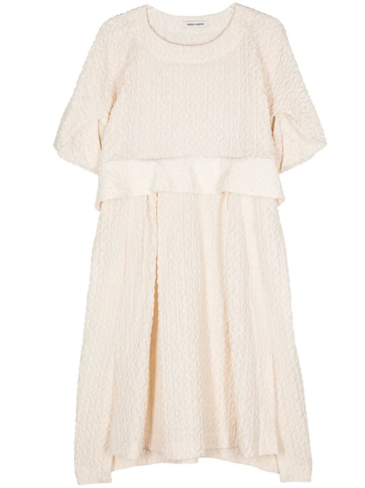 Resume Textured-Finish Midi Dress