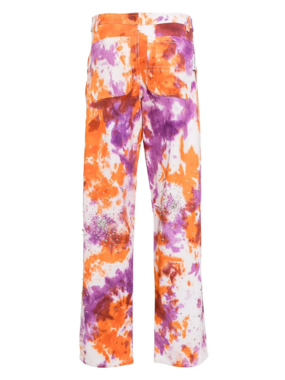 Tie-Dye Crystal-Embellished Jeans