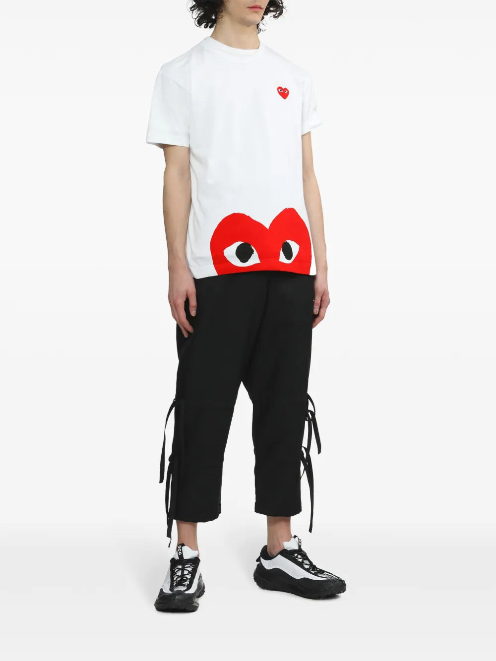 Heart-Print Cotton T-Shirt