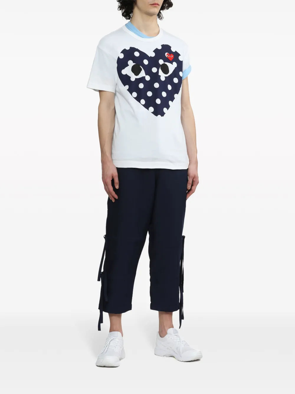 Heart-Print Cotton T-Shirt