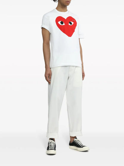 Heart Logo Cotton T-Shirt
