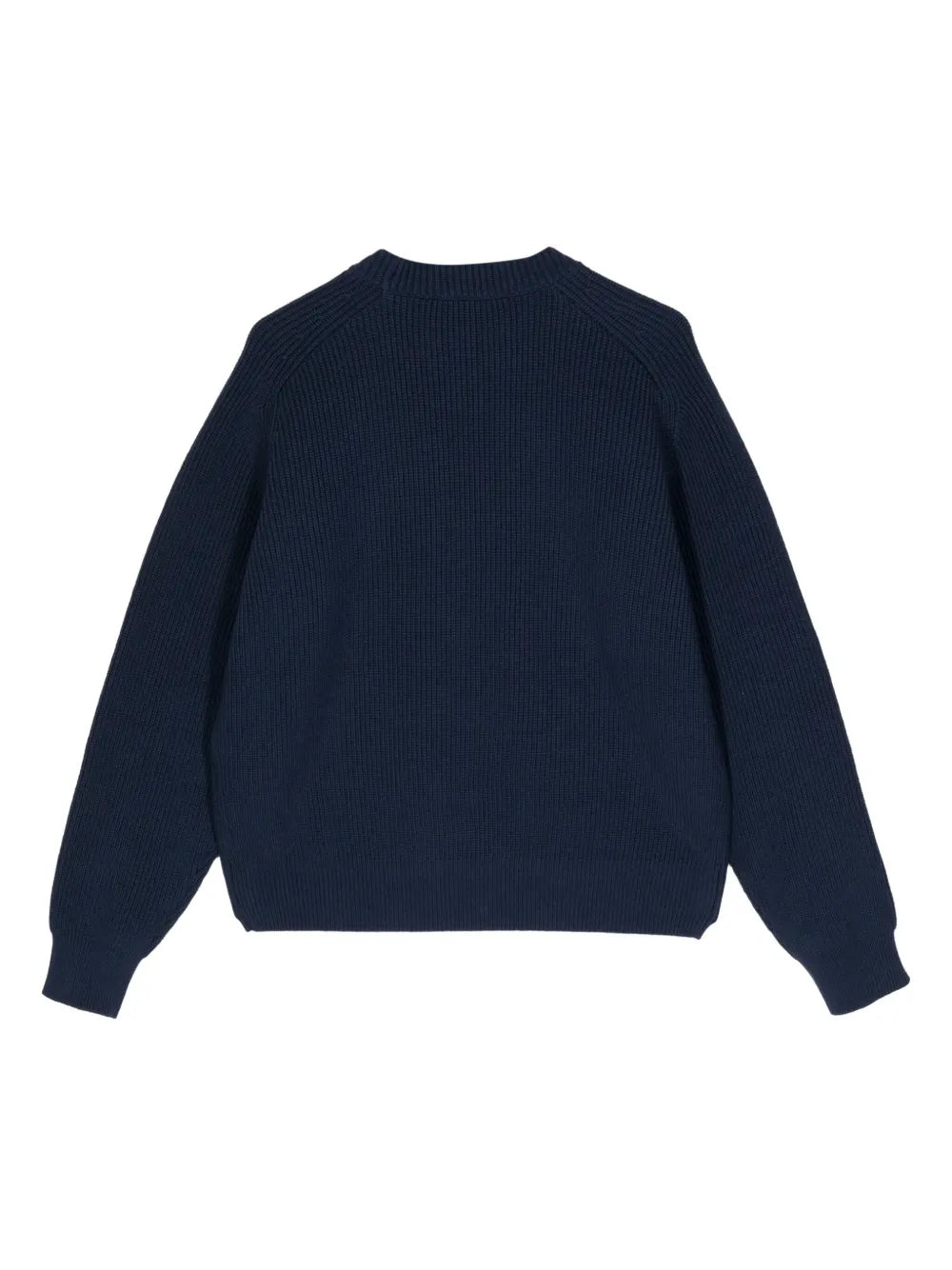 Fox Head-Appliqué Ribbed-Knit Jumper