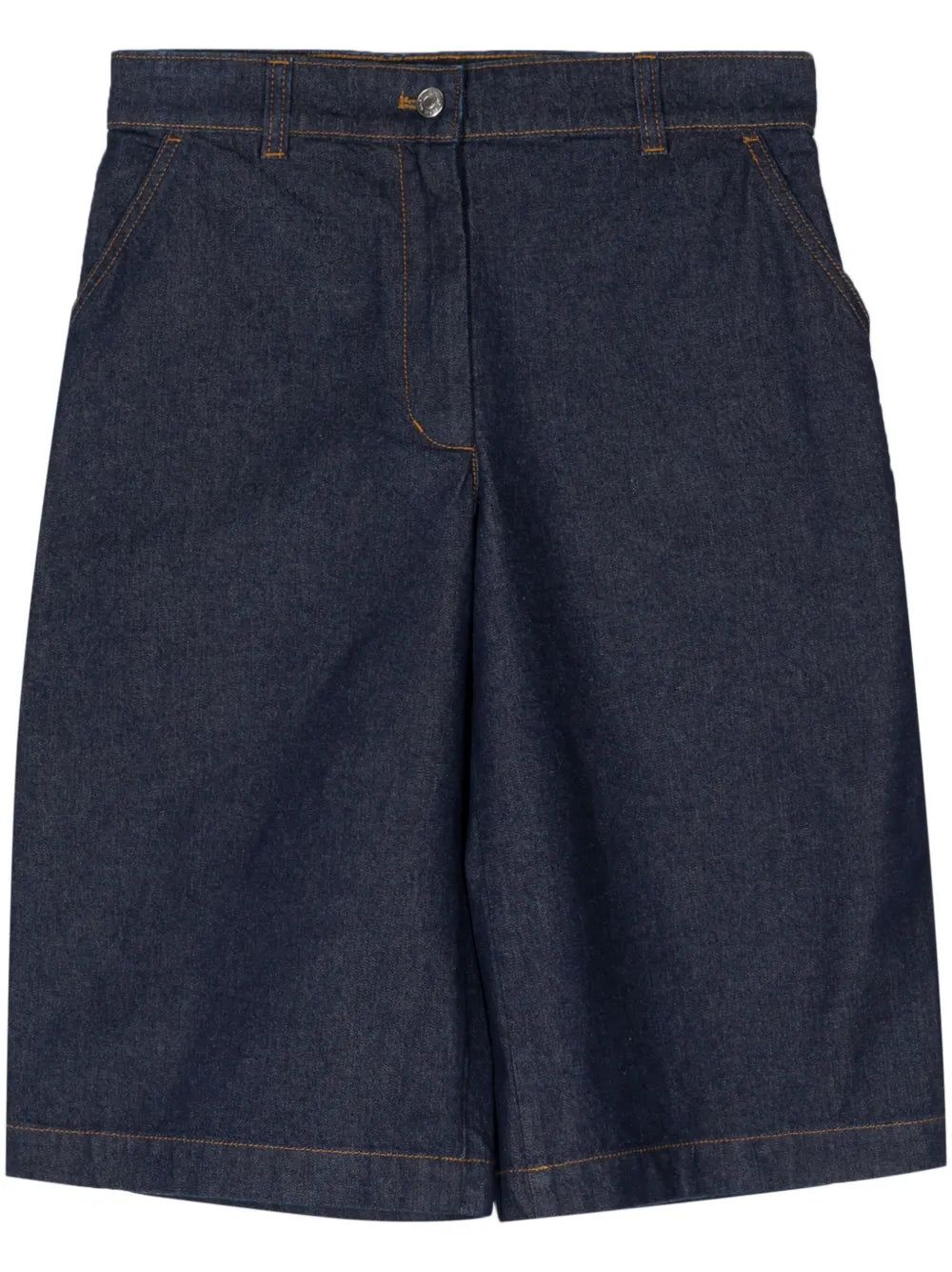 Logo-Patch Cotton Skirt