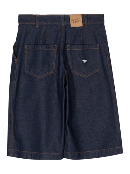 Logo-Patch Cotton Skirt