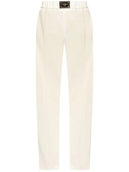 High-Waisted Wool Trousers