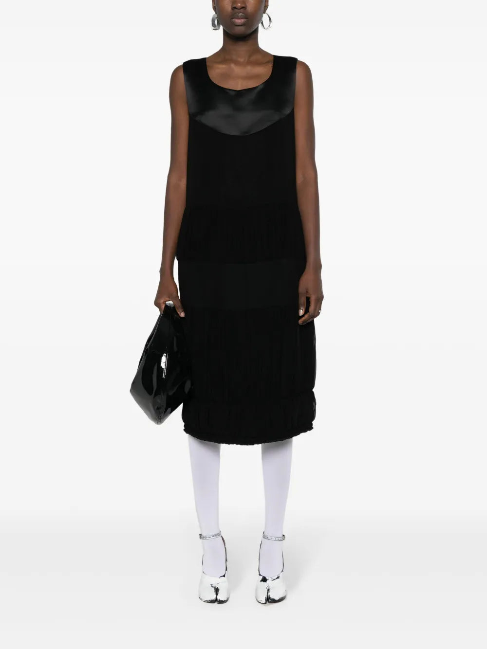 Pleat-Detail Dress