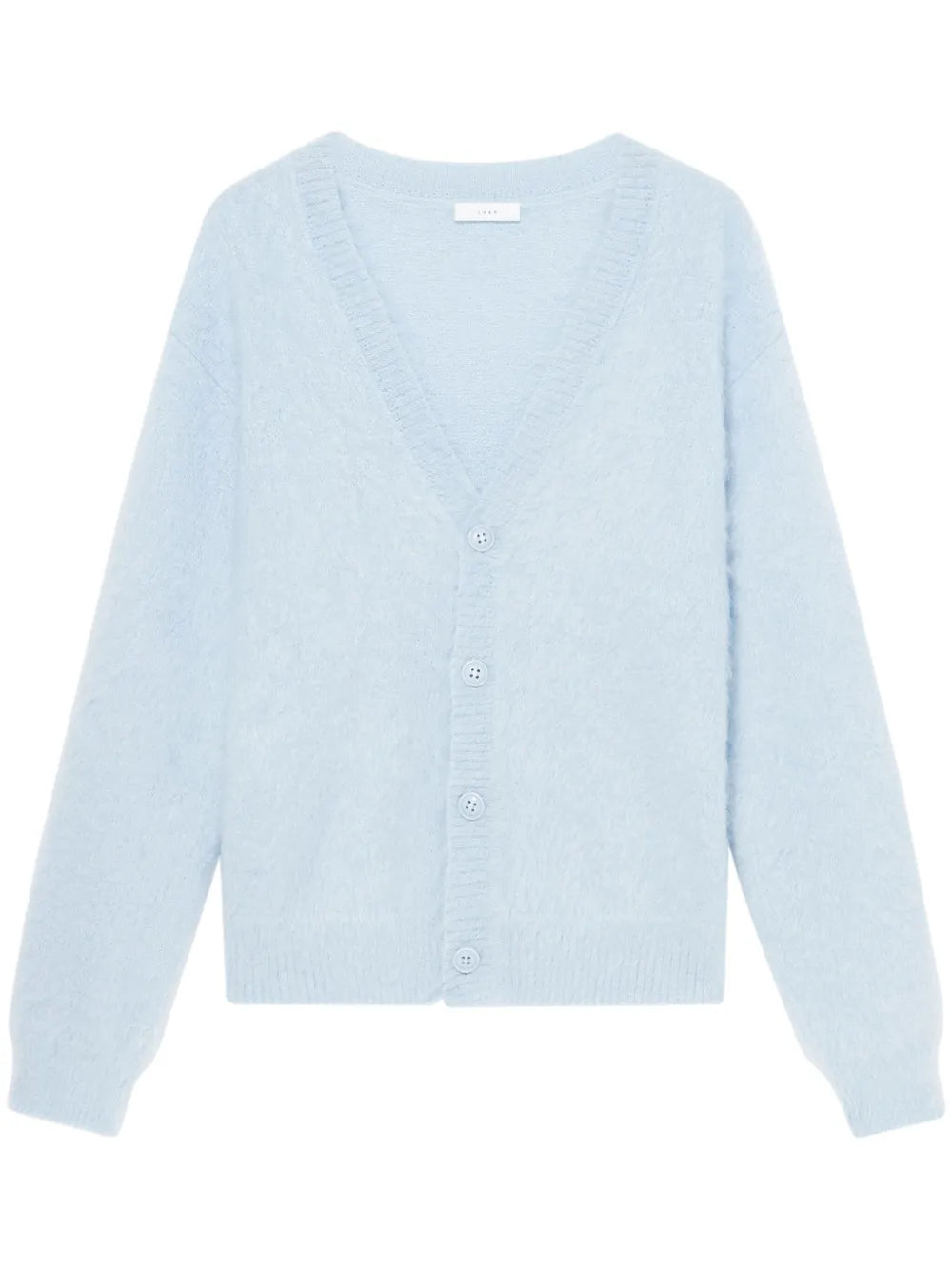 Logo-Print Brushed Cardigan