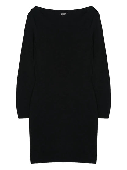 Knitted Crepe Mini Dress