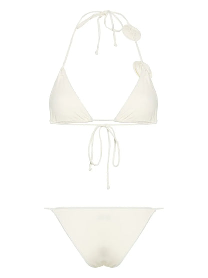 Ashar Floral-Appliqué Bikini Set