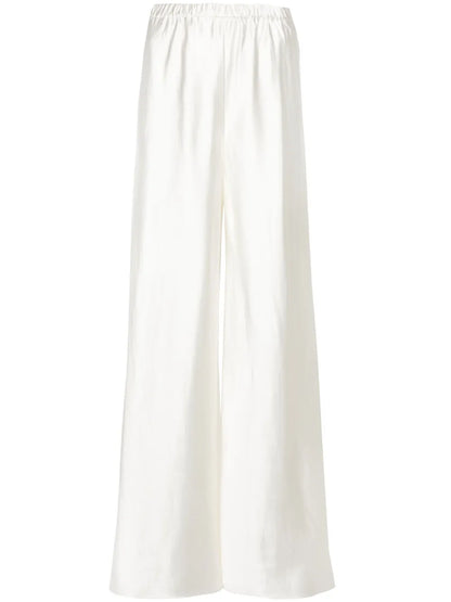 Harmony Bias Satin Wide Trousers