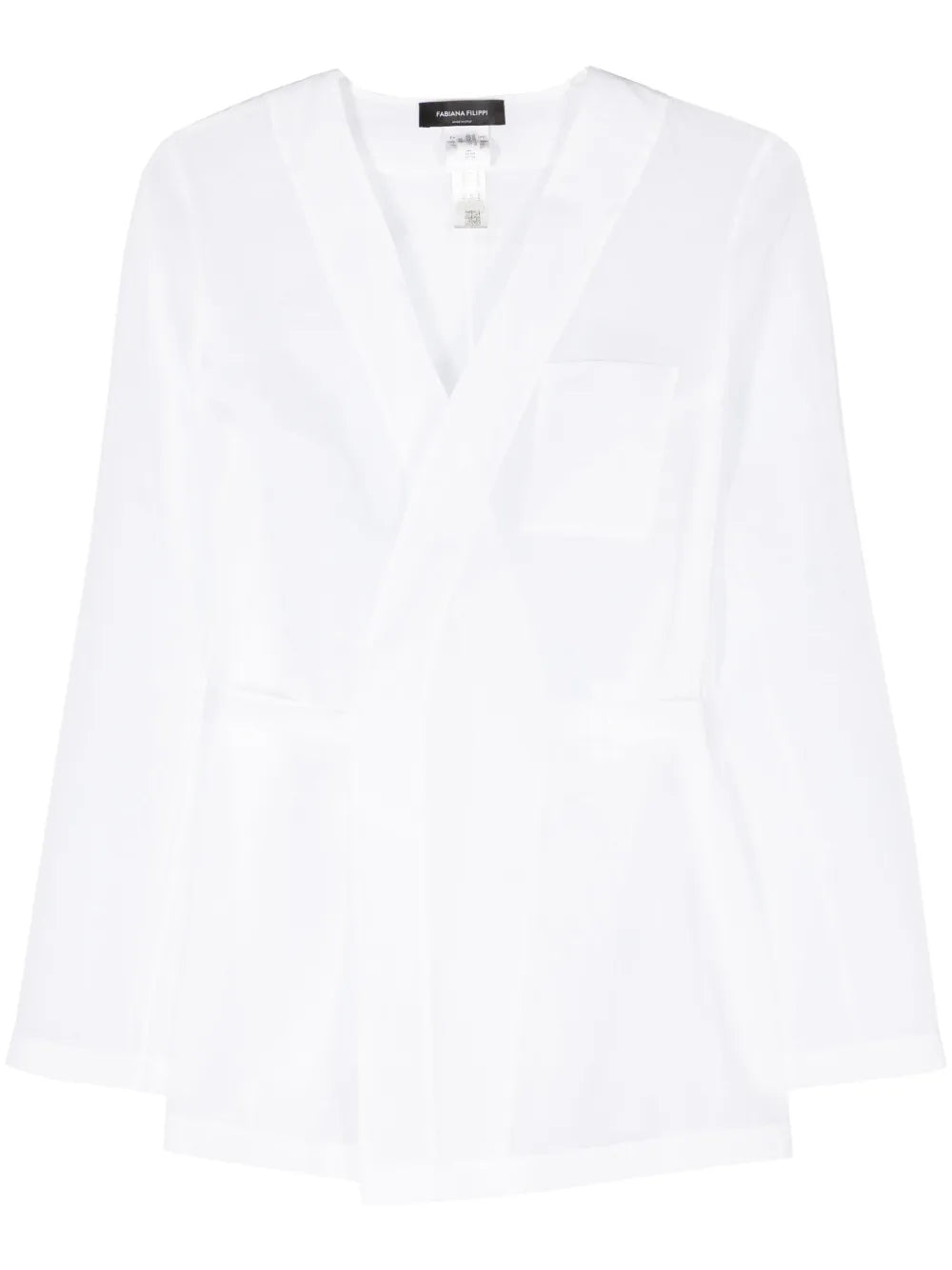 V-Neck Muslin Wrap Jacket