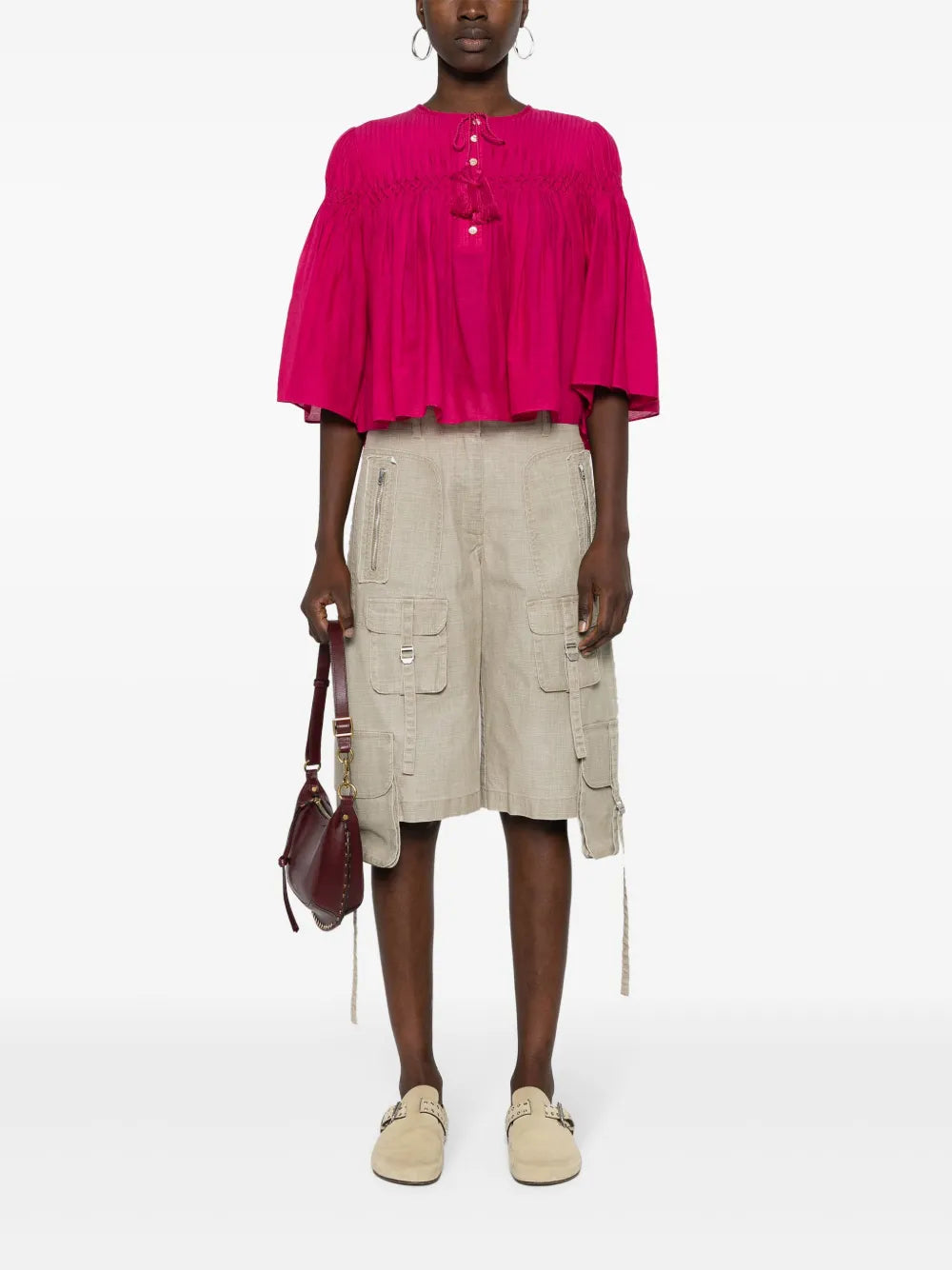 Axeliana Pleated Blouse