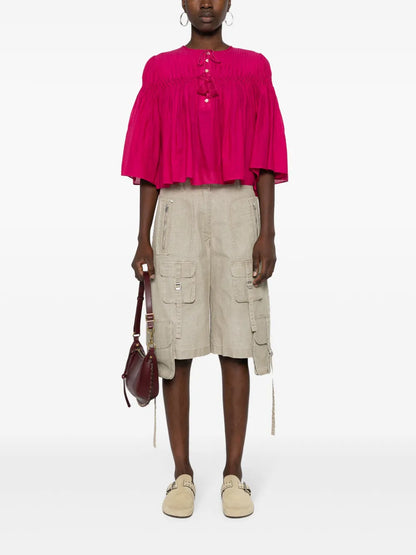 Axeliana Pleated Blouse