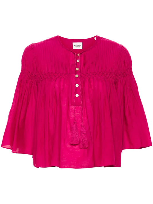 Axeliana Pleated Blouse