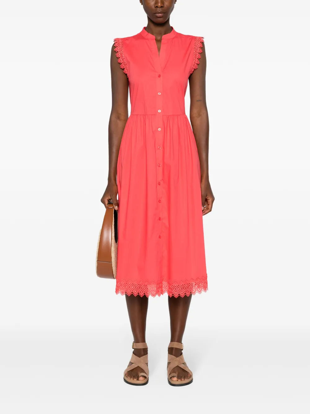 Poplin Midi Dress
