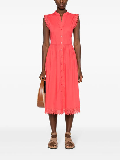 Poplin Midi Dress