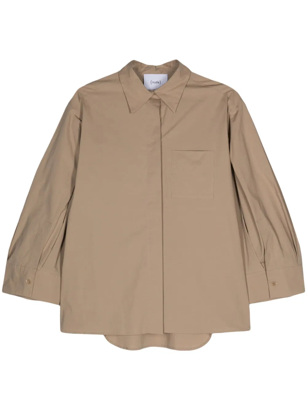 Pointed-Collar Poplin Shirt