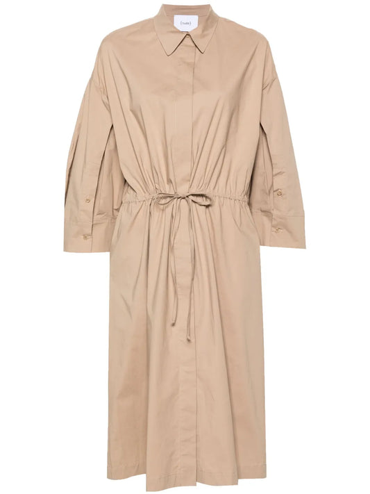 Poplin Midi Shirt Dress
