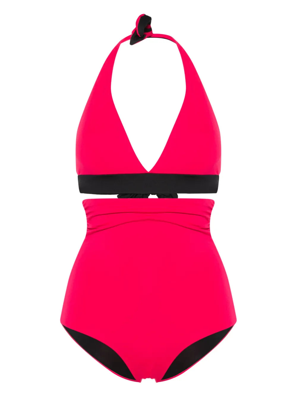 Triangle-Cup High-Waisted Bikini